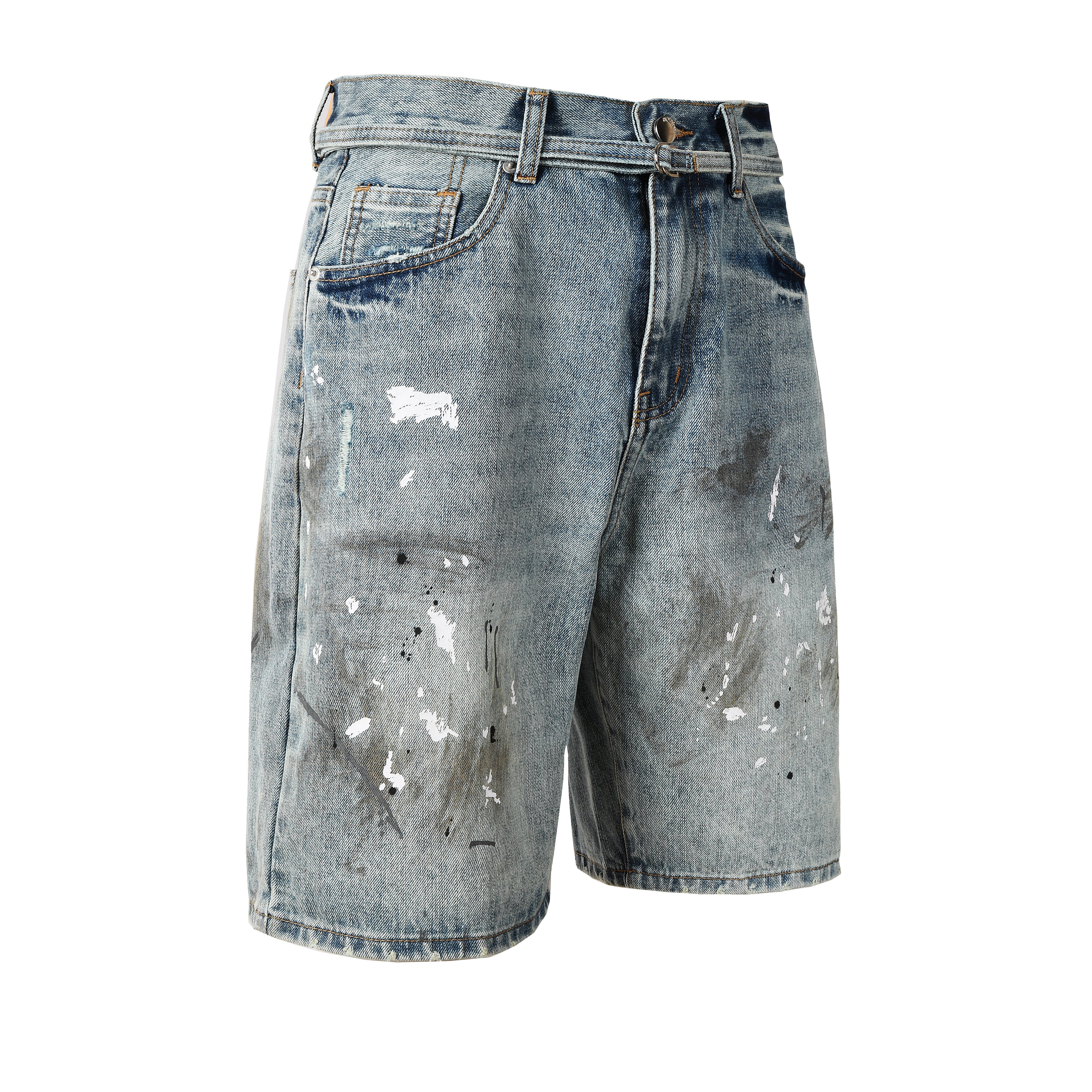 Grunge Paint Shorts - Image 3